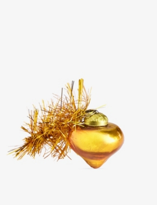 SELFRIDGES EDIT: Kiss Tinsel Glass Christmas Bauble