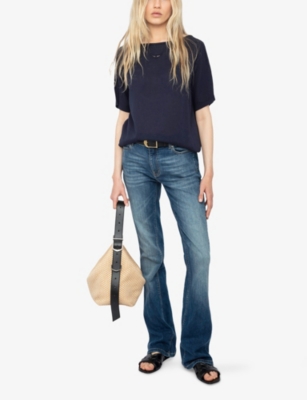 ZADIG&VOLTAIRE: Ella Relaxed-Fit Open-Back Cotton-Blend T-Shirt