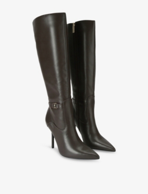 KG KURT GEIGER: KG Kurt Geiger Heeled Leather Knee-High Boots