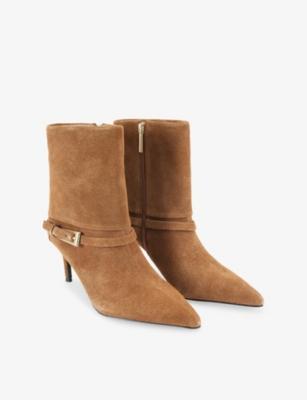 KG KURT GEIGER: Trinity Heeled Suede Ankle Boots