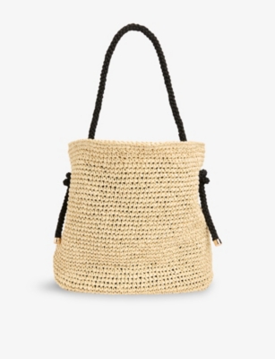 WHISTLES: Attie Rope-Handle Straw Tote Bag