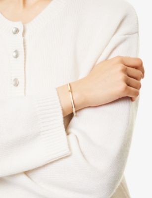 Tory Burch Womens Tory Gold / New Ivory Kira 18ct Yellow Gold-plated Brass And Enamel Bracelet