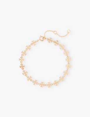 TORY BURCH: Kira 18ct Yellow Gold-Plated Brass Bracelet