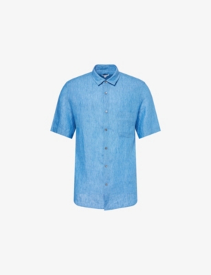 SUNSPEL: Patch-Pocket Relaxed-Fit Linen Shirt