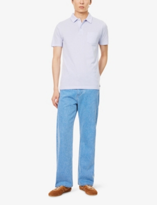 SUNSPEL: Riveria Short-Sleeve Supima-Cotton Polo Shirt