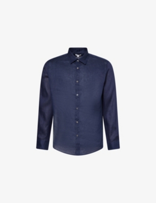 SUNSPEL: Relaxed-Fit Long-Sleeve Linen Shirt