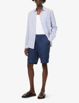 SUNSPEL: Drawstring Relaxed-Fit Linen Shorts