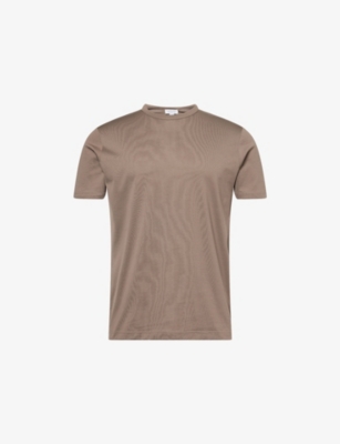 SUNSPEL: Classic Crewneck Cotton T-Shirt