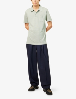 SUNSPEL: Riveria Short-Sleeve Supima-Cotton Polo Shirt