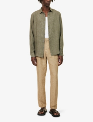 SUNSPEL: Relaxed-Fit Long-Sleeve Linen Shirt