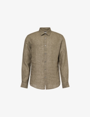 SUNSPEL: Relaxed-Fit Long-Sleeve Linen Shirt