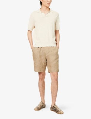 SUNSPEL: Relaxed-Fit Slip-Pocket Linen Shorts