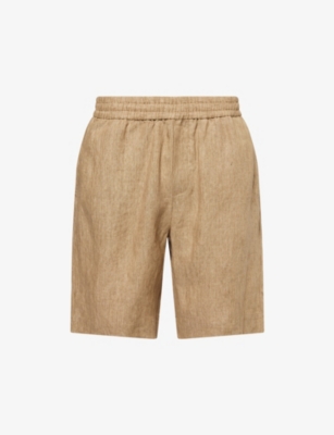 SUNSPEL: Relaxed-Fit Slip-Pocket Linen Shorts