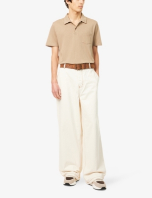 SUNSPEL: Riveria Short-Sleeve Supima-Cotton Polo Shirt