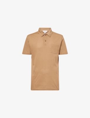 SUNSPEL: Riveria Short-Sleeve Supima-Cotton Polo Shirt