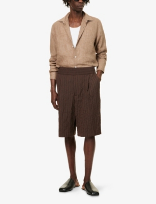 SUNSPEL: Relaxed-Fit Long-Sleeve Linen Shirt