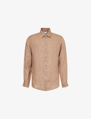 SUNSPEL: Relaxed-Fit Long-Sleeve Linen Shirt