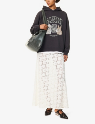 Ganni Hoodie With Logo Print