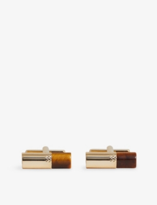 REISS: Dexter Barrel Metal Cufflinks