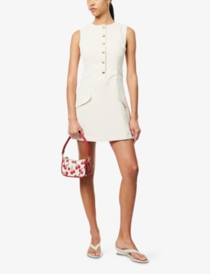 AMY LYNN: Soft Tailored A-Line Woven Mini Dress