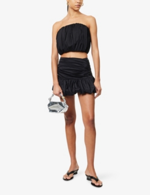 AMY LYNN: Bubble Strapless Stretch-Cotton Top