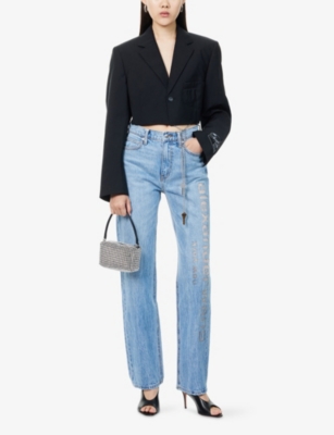 ALEXANDER WANG: EZ Mid-Rise Denim Jeans