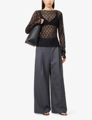 CAMILLA AND MARC: Seidler Wide-Leg Wool-Blend Trousers