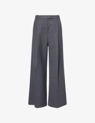 CAMILLA AND MARC: Seidler Wide-Leg Wool-Blend Trousers