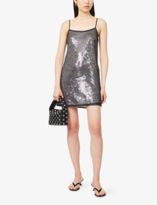 CAMILLA AND MARC: Facade Sequin Woven Mini Dress