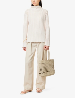 CAMILLA AND MARC: Abacus Long-Sleeves Stretch-Woven Top