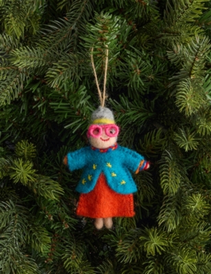 SELFRIDGES EDIT: Groovy Grannies Dorothy Wool Christmas Decoration