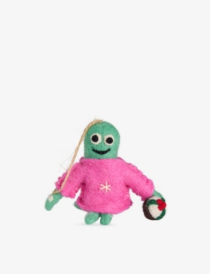 SELFRIDGES EDIT: Timmy Tentaclaus Octopus Wool-Felt Christmas Decoration 11.5cm
