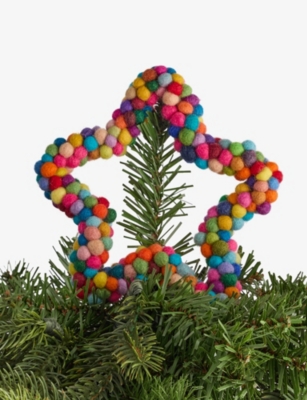 SELFRIDGES EDIT: Super Star Felt Christmas Tree Topper 14cm