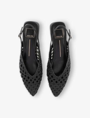 DOLCE VITA: Birdie Slingback Leather Sandals