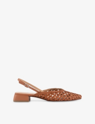 DOLCE VITA: Birdie Slingback Leather Sandals