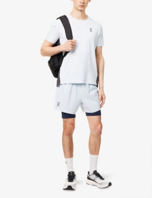 ON: Performance-T Logo-Print Stretch-Mesh T-shirt