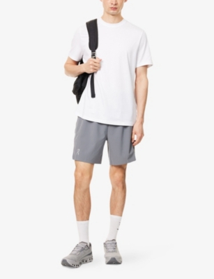 On Mens Focus-t Crewneck Cott-blend T-shirt In White