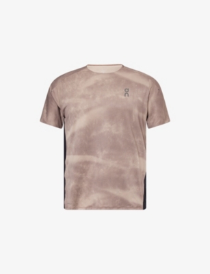 ON: Performance-T Logo-Print Stretch-Mesh Top