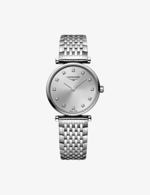 LONGINES: L4.209.4.70.6 La Grande Classique de Longines Stainless-Steel and 0.048ct Diamond Quartz Watch