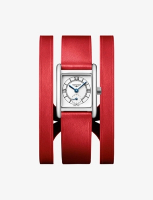 LONGINES: L5.200.4.75.0 Mini DolceVita Double Strap Stainless-Steel and Leather Quartz Watch