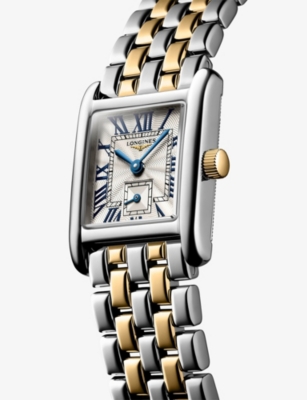 LONGINES: L5.200.5.70.7 Mini DolceVita 18ct Yellow-Gold And Stainless-Steel Quartz Watch