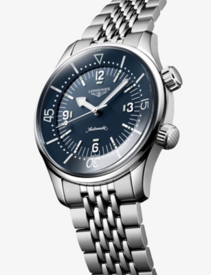 LONGINES: L3.764.4.90.7 Legend Diver Stainless-Steel Automatic Watch