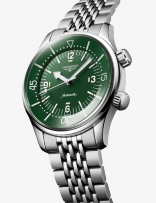 LONGINES: L3.764.4.06.6 Legend Diver Stainless-Steel Automatic Watch