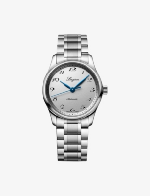 LONGINES: L2.357.4.73.6 Master Collection Blue Hands Stainless-Steel Automatic Watch