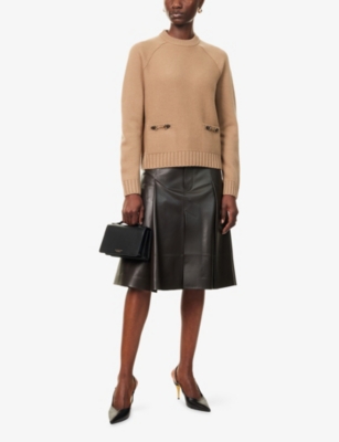 GUCCI: Horsebit Raglan-Sleeves Wool And Cashmere Jumper