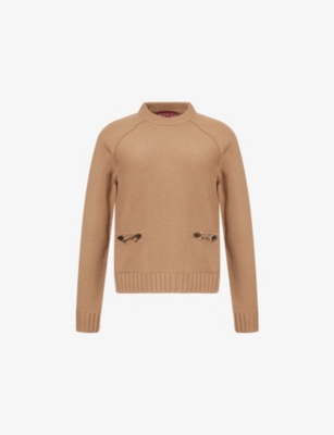 GUCCI: Horsebit Raglan-Sleeves Wool And Cashmere Jumper