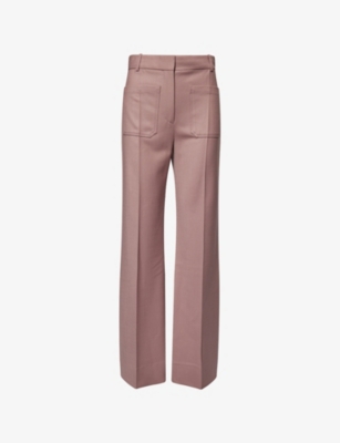 VICTORIA BECKHAM: Alina Wide-Leg Woven Trousers