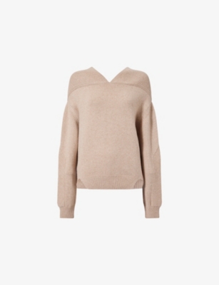 VICTORIA BECKHAM: Yoke-Detail Wool Knitted Jumper