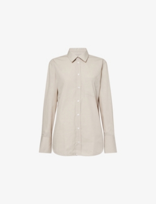 VICTORIA BECKHAM: Martingale Regular-Fit Cotton-Poplin Shirt