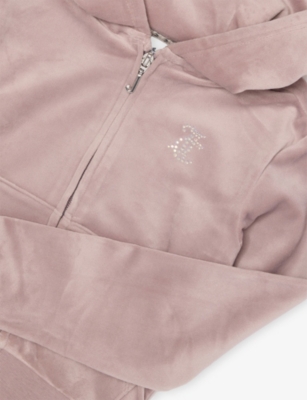 JUICY COUTURE: Velvet Regular-Fit Stretch-Woven Hoody 7-16 Years
